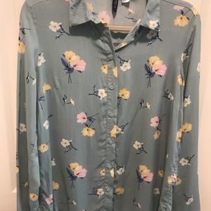 Floral Button Down Blouse